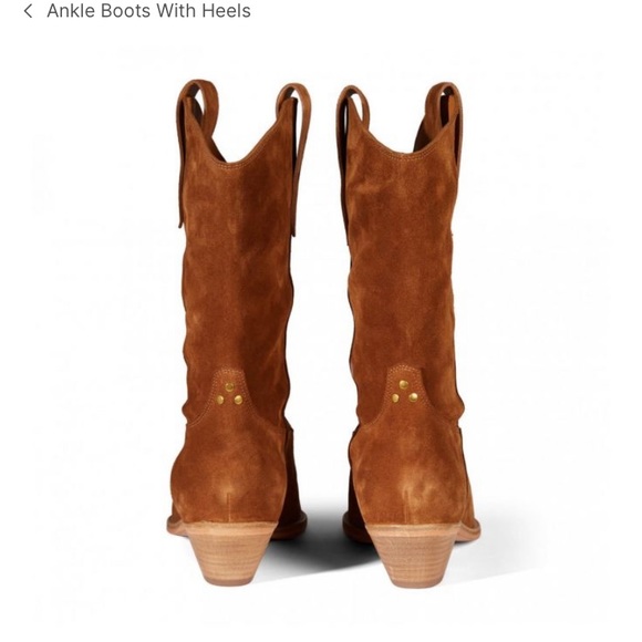 Jerome Dreyfus’s boots suede jocelyne boots 6 western cowboy boots - Picture 2 of 4